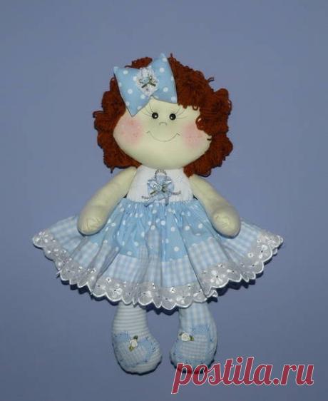 Boneca Dengosa Azul Bebê | LizArtesanatos | Elo7