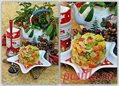 Куриный салат со сладкими перцами