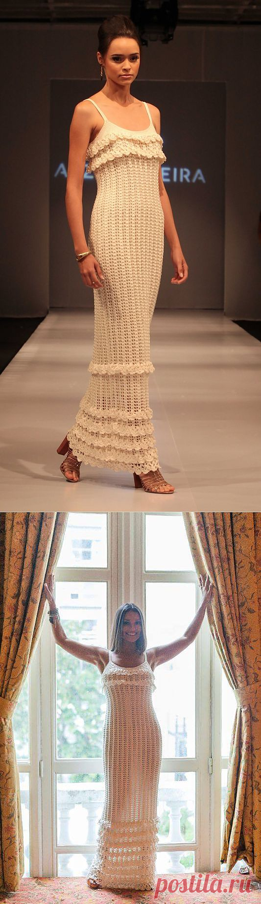 Вечернее платье простым узором (крючком): Дневник группы "Вязание" - Страна Мам