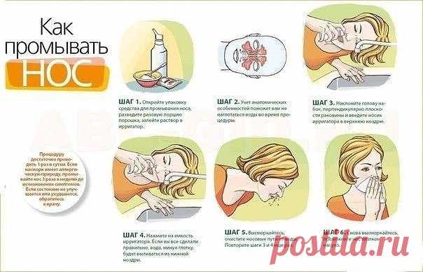 Как промывать нос?