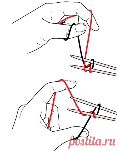 Набор петель спицами волшебный — при котором край изделия как промышленный!