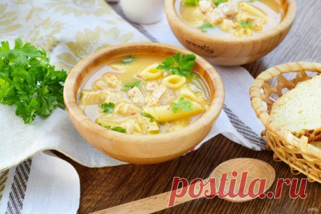 Куриный суп-пюре с макаронами - пошаговый рецепт с фото на Повар.ру