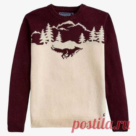 Джемпер с бегущей лисой (Схемы)