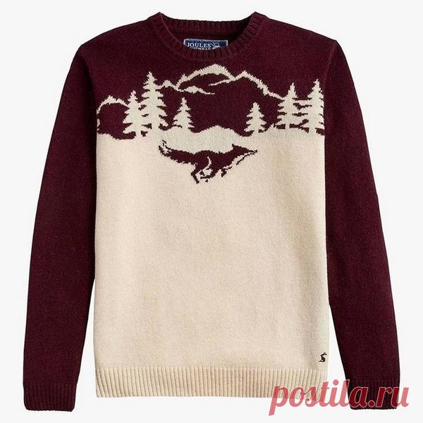 Джемпер с бегущей лисой (Схемы)