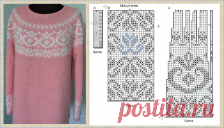 Подборка- 40 схем самых шикарных жаккардовых узоров - модели плюс схемы - в копилку вязальщиц | МНЕ ИНТЕРЕСНО | Яндекс Дзен