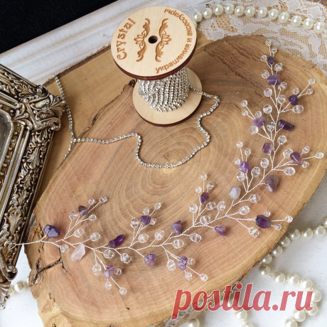 СВАДЕБНЫЕ УКРАШЕНИЯ💎АКСЕССУАРЫ в Instagram: «Всем доброго дня, дорогие ❤️❤️❤️ .......... Веточка из хрусталя и крошки аметиста 💜💜💜 Выполнена на заказ для очаровательной невесты 👰…» 82 отметок «Нравится», 3 комментариев — СВАДЕБНЫЕ УКРАШЕНИЯ💎АКСЕССУАРЫ (@crystal_tula) в Instagram: «Всем доброго дня, дорогие ❤️❤️❤️ .......... Веточка из хрусталя и крошки аметиста 💜💜💜 Выполнена на…»