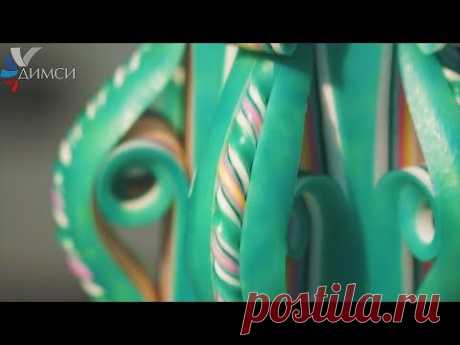Мастер класс. Резная свеча "Ваза". Интересный и красочный узор