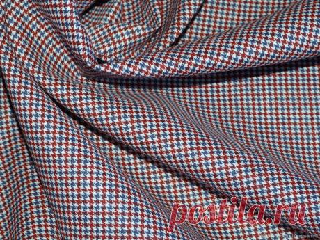 Минус 25% Лён с принтом " куриная лапка" – купить на Ярмарке Мастеров – ITRGNRU | Ткани, Касимов