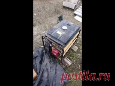 запускаем бензогенератор 1 раз за 2 года. Тимоша в прямом эфире!