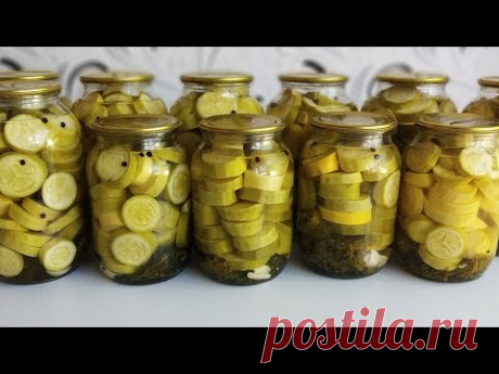 Вкуснейшие Маринованные Кабачки ♥ Готовлю сразу 30 БАНОК и еще не хватает!