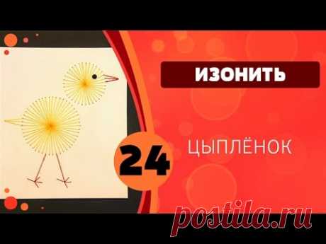 Изонить 24 - Цыпленок