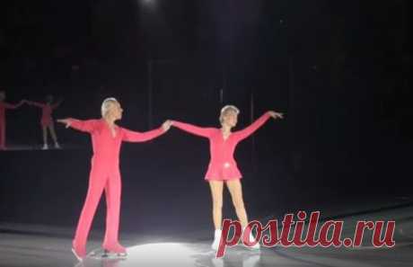 79-летняя Людмила Белоусова и 83-летний Олег Протопопов вышли на лед