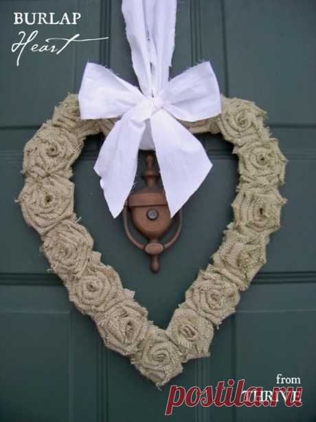 Burlap. | Crafts for Mom