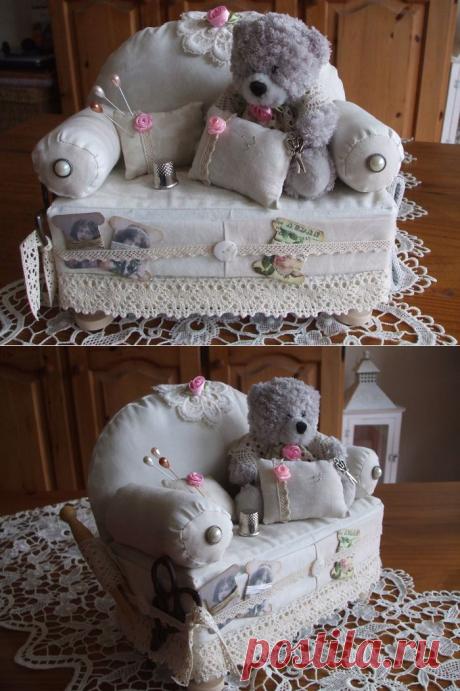 ВИНТАЖНОЕ КРЕСЛО-ИГОЛЬНИЦА. Идея от Loesje.