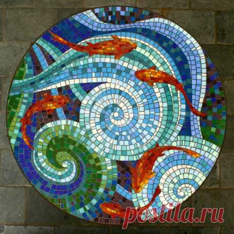«Koi table top Cintia Cimbaluk . mozaik Pinte.» — карточка пользователя yurij.katkov2013 в Яндекс.Коллекциях