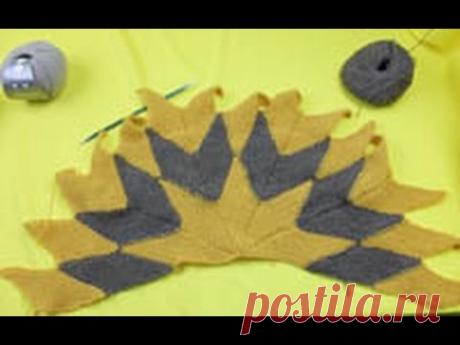 Strickanleitung Rautentuch Gypsy Teil 1 - YouTube