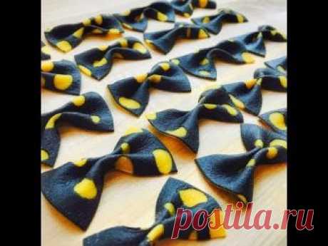 SaltySeattle Makes Polka Dot Bow Tie Pasta