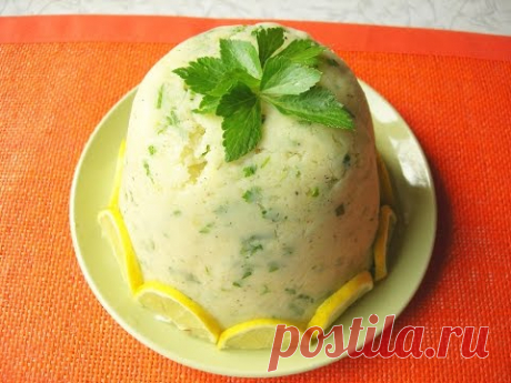 Оригинальный закусочный торт из картофельного пюре
