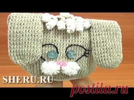 How to Crochet Bunny Hat Урок 1 часть 1 из 3 Шапочка детская вязаная
