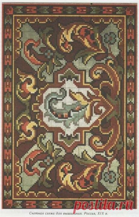 Старинные схемы вышивки крестом