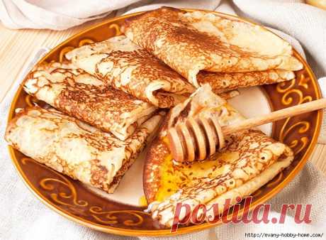 Вкуснейшие заварные блины с медом. С Масленичной неделей!