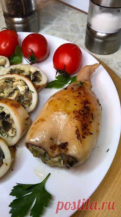 Рецепт Сочных и Нежных Фаршированных Кальмаров