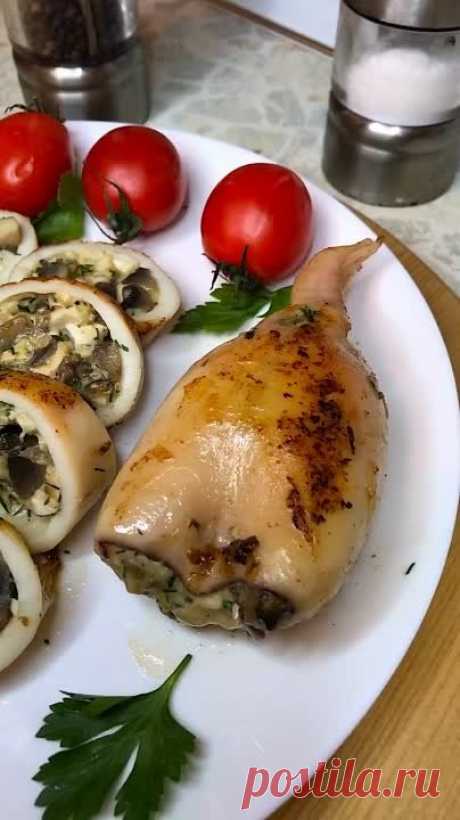 Рецепт Сочных и Нежных Фаршированных Кальмаров