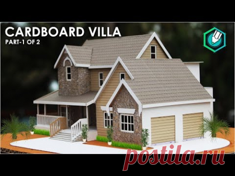 How To Make A BEAUTIFUL MANSION House From Cardboard | European country house Project part 1