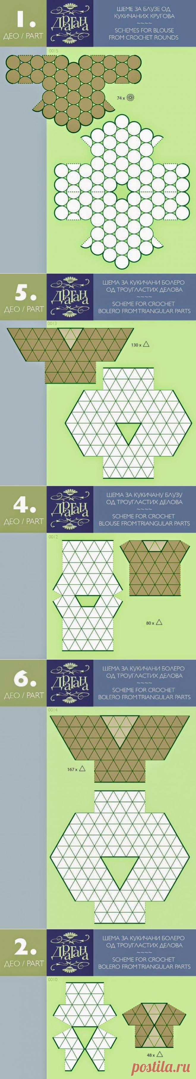 Irish crochet &: Раскладка мотивов. Выкройки.
