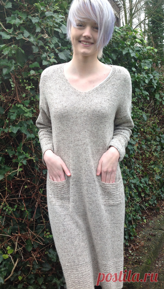 Вязаное платье Hindeloopen | ДОМОСЕДКА