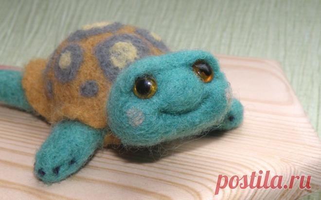 Игрушки из шерсти сухое валяние: мастер-класс по созданию черепахи