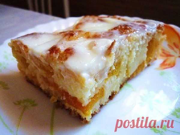 ПИРОГ С ПЕРСИКАМИ..