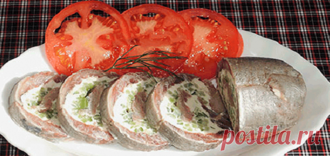 Вкусный рулетик из селедочки: быстро и легко приготовить .