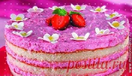 Клубничный торт. Рецепты