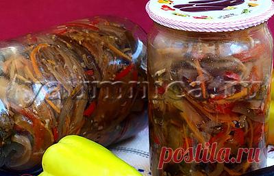 Рецепт острого салата из баклажанов на зиму - Пошаговые рецепты с фото