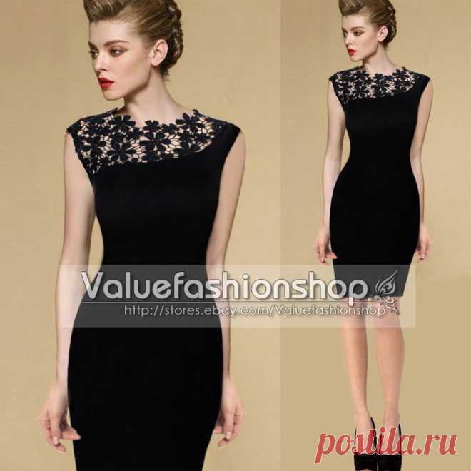 Elegante Damen Sommerkleid Party Cocktailkleid Bleistift kleid Spitze Abendkleid | eBay
