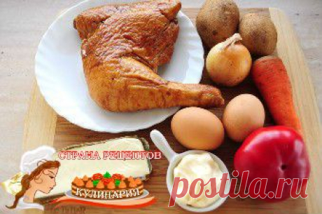 Праздничный салат &quot;Клубничка&quot;