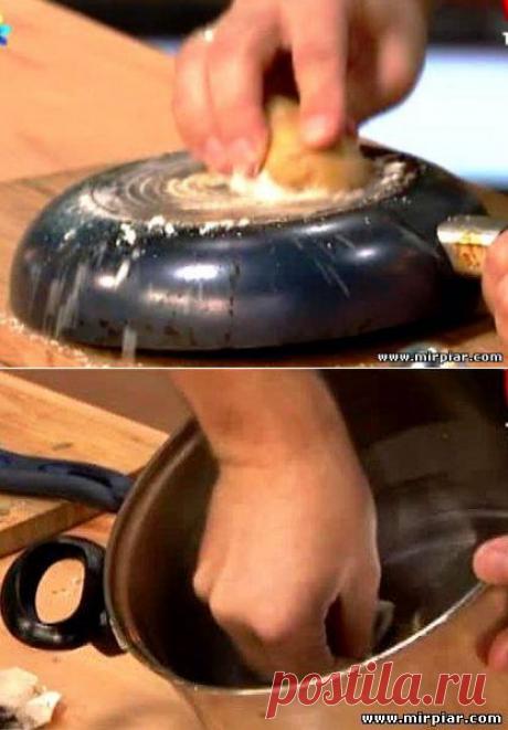 Как почистить кухонную посуду..