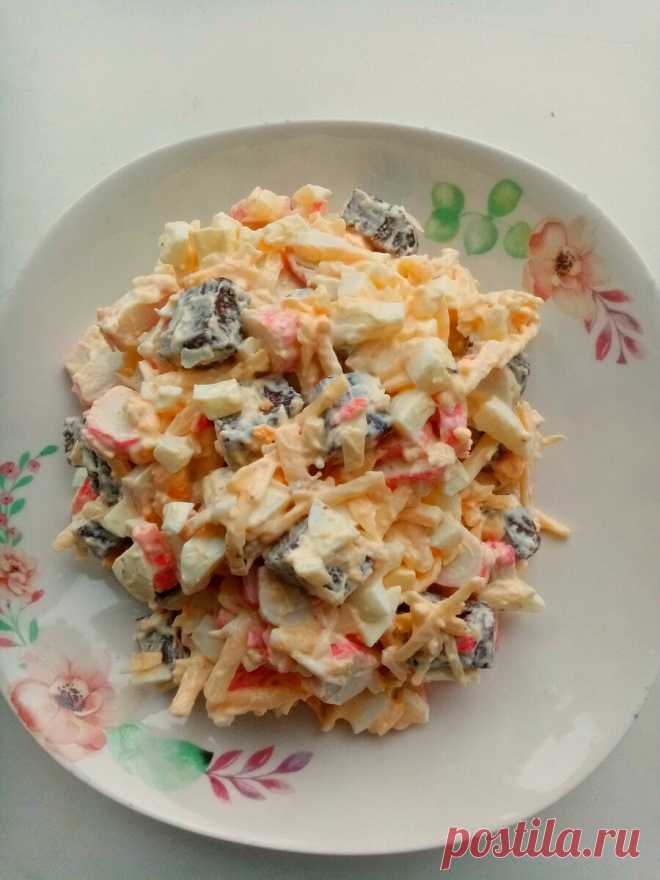 Ещё один вкусный и быстрый рецепт в вашу копилку. Салат 