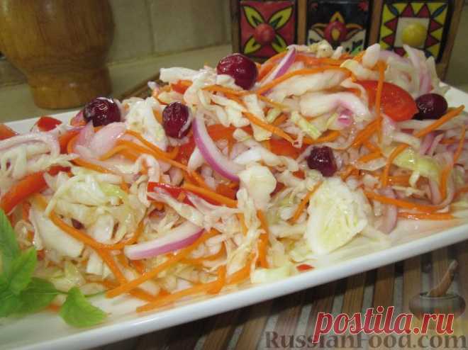 Рецепт: Капуста маринованная (быстрого приготовления) на RussianFood.com