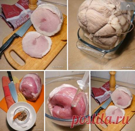 Ветчина домашняя Ветчина домашняя Ветчину и готовое мясо в магазинах я уже давно не беру. Особенно после того, как один раз попытался поджарить кусочек варено-копченого окорока одного из местных производителей.