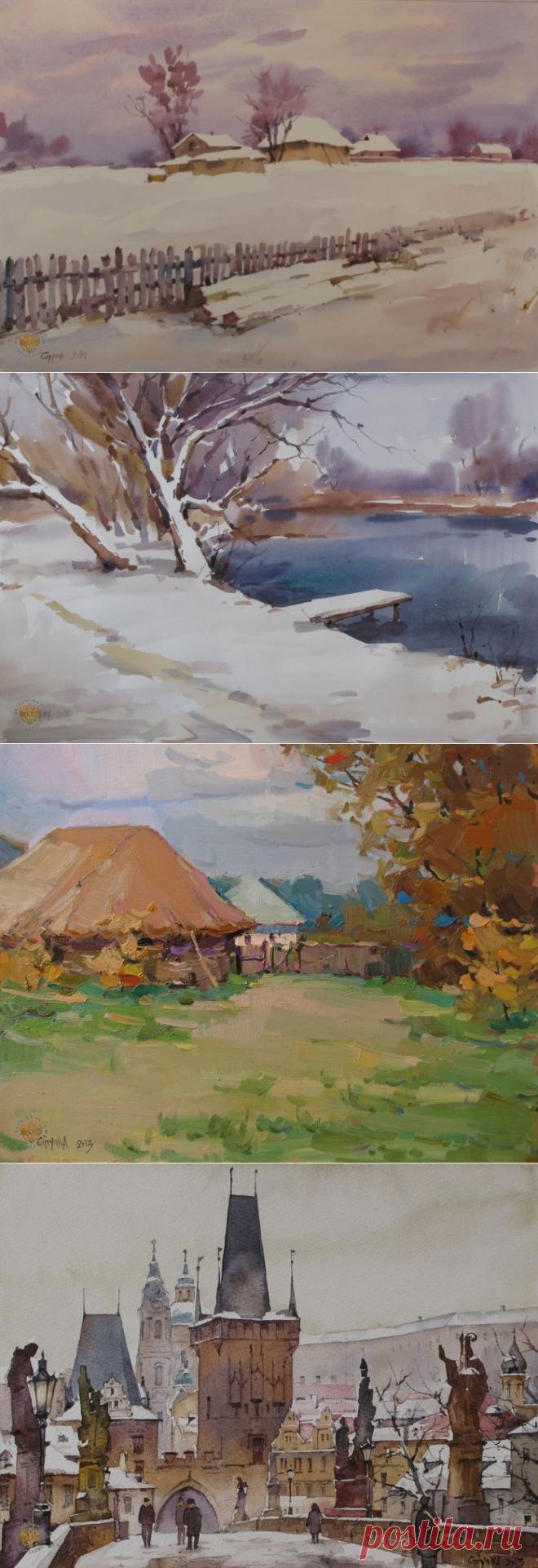 Акварели и  украинского художника Ступка Сергей Николаевич.