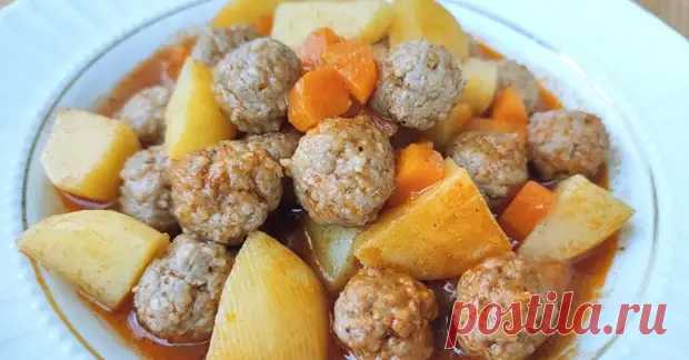 Овощное рагу с фрикадельками - Будет вкусно - Медиаплатформа МирТесен