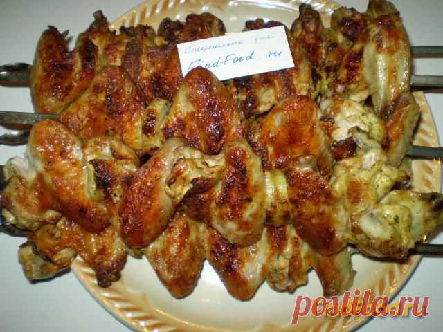 Куриные крылья на мангале рецепт с фото | FindFood.ru