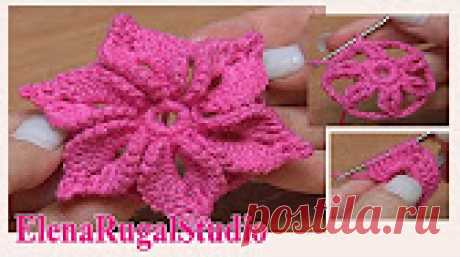 Crochet Flowers. Вязаные цветы крючком Уроки по вязанию крючком цветов. В уроках наглядно и подробно показаны различные способы вязания цветов крючком. Рассматриваются разнообразные узоры в вязаны...