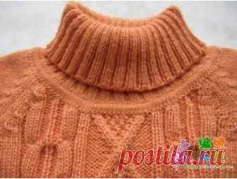 Присоединение воротника свитера