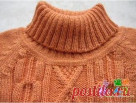 Присоединение воротника свитера