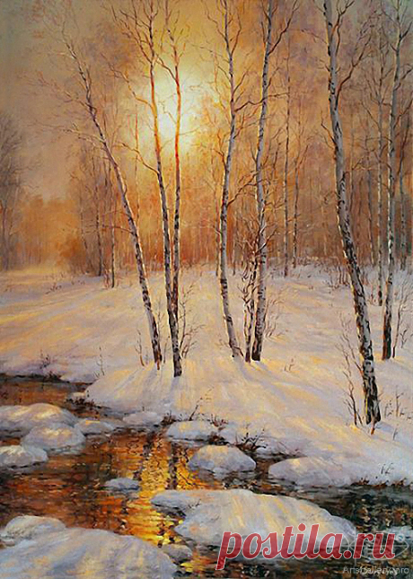 Arts Gallery - Художники - Сарычев Александр - Живопись - Весеннее солнце - картинная галерея, продажа картин, российские художники, картины, купить картину, купить картины оптом. Изобразительное искусство, живопись, графика, рисунки, скульптура. Пейзажи, портреты, натюрморты, жанровые сцены, ню.