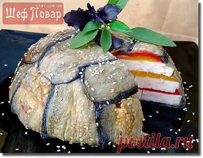Террин из запеченных перцев, баклажанов и брынзы / Закуски / Рецепты / Шеф-повар – простые и вкусные кулинарные рецепты, фото-рецепты, видео-рецепты
