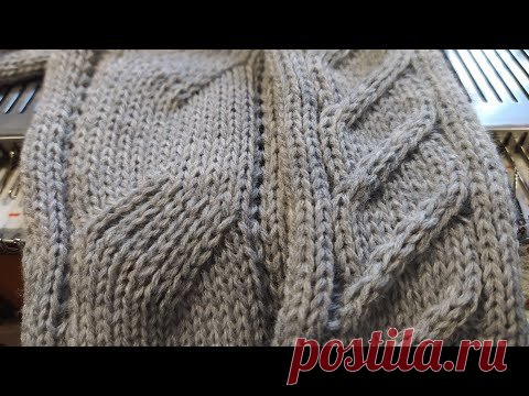 Ложные косы на любой вязальной машине. Три варианта. - YouTube